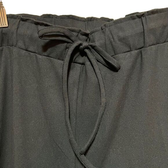 2XL Joie Janeen NWT High waisted Drawstring Black pants stretch Paperbag waist - Picture 2 of 6